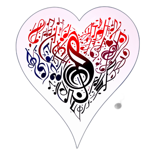 Herz aus Musiknoten für Hildegard Knef