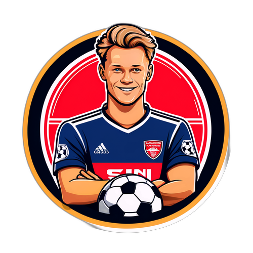 Sticker af Rasmus Nissen Kristensen med fodboldholdet