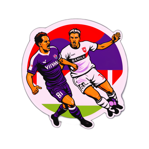 Klasický fotbalový sticker: Austria Vídeň vs. Baník