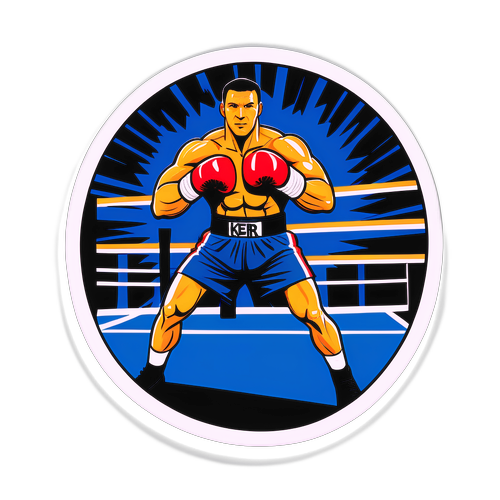 Adesivo che celebra Mark Kerr