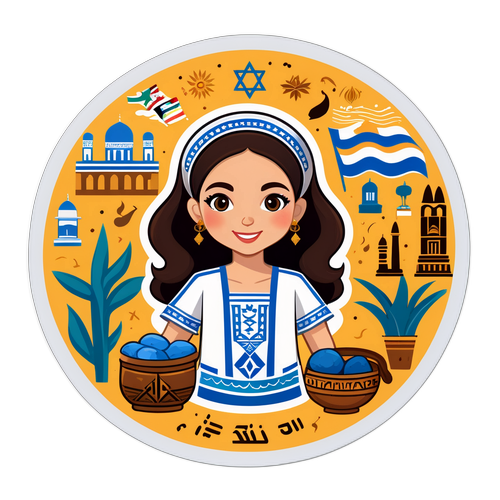 עיצוב מדבקה של רבקה מיכאלי