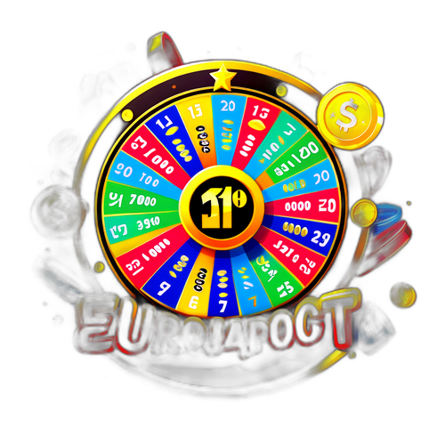 Logo Eurojackpot con Ruota e Monete d'Oro