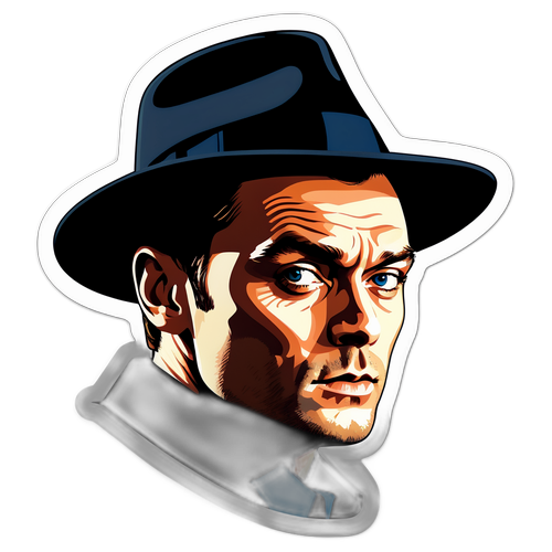 Film Noir Jude Law Klistremerke