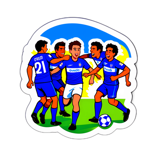 Sticker Keriangan Pertandingan Oviedo vs Espanyol