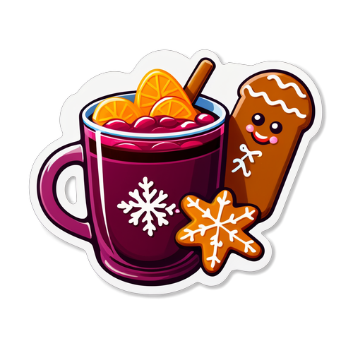 Snack-Design mit Glühwein und Lebkuchen