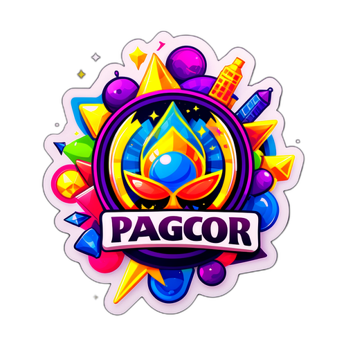 Makukulay na Sticker ng PAGCOR