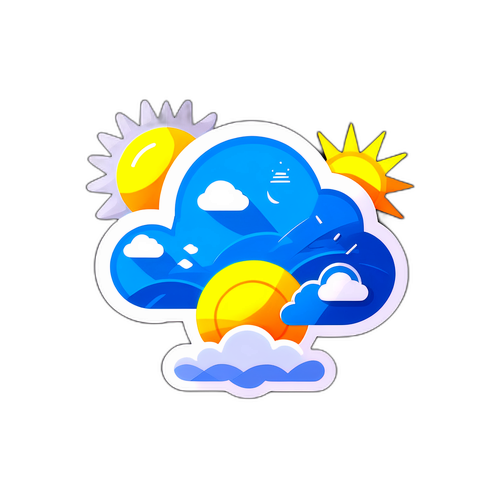 Modernong Sticker ng P прогnoza ng Panahon