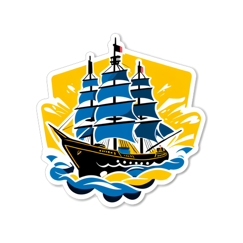 Diseño de barco de guerra estilizado