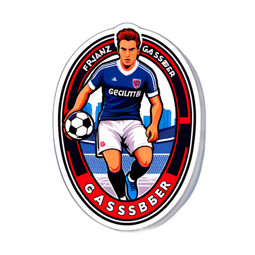 Sticker mit dem Namen "Franz Gasselsberger" in modernem, sportlichem Stil