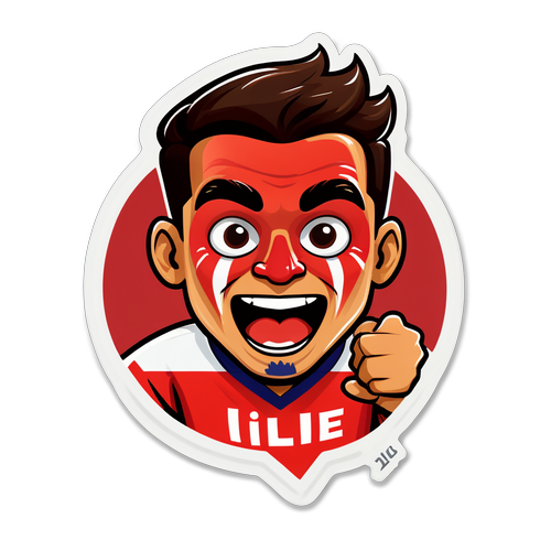 Sticker ya shabiki wa Lille FC