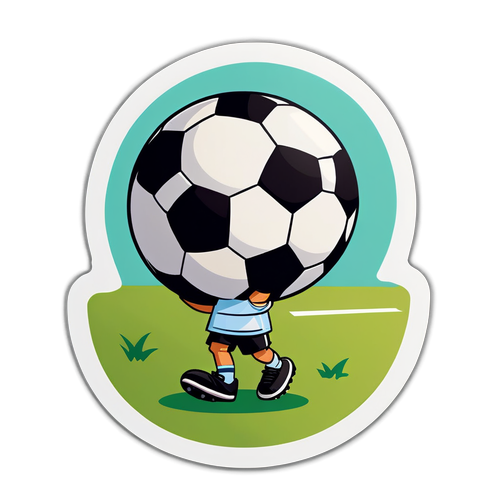 Pemb Sticker Bola Sepak Kartun