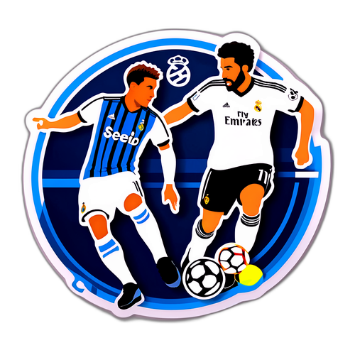 การออกแบบสติกเกอร์การยิงประตูระหว่างเรอัลมาดริดและเรอัลโซเซียดาด