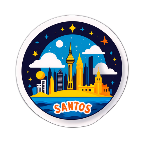 Santos Silueti Sticker