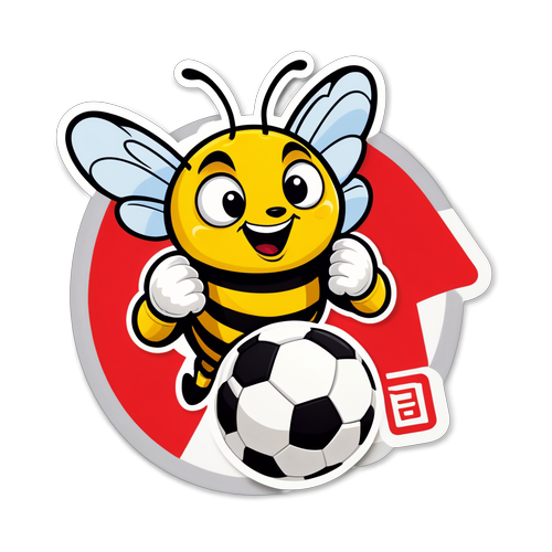 Stiker Lebah Brentford yang Ceria