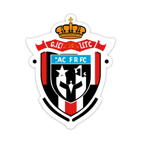 Diseño de un sticker para el partido entre Athletic Club y Girona FC