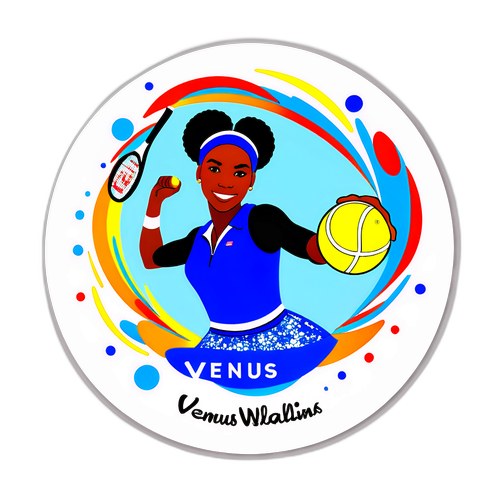 Venus Williams Serving Sticker