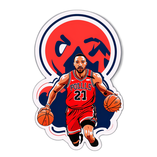 Dynamic Norman Powell Sticker