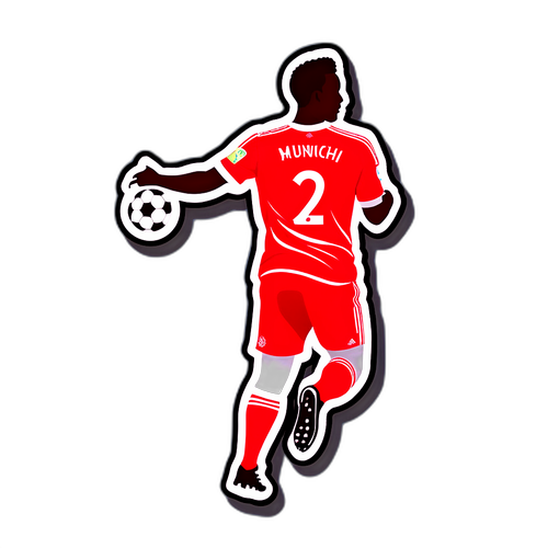 Silhouette Pemain Bayern Munich Merayakan Gol