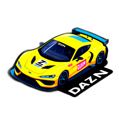 Sportwagen mit DAZN-Logo