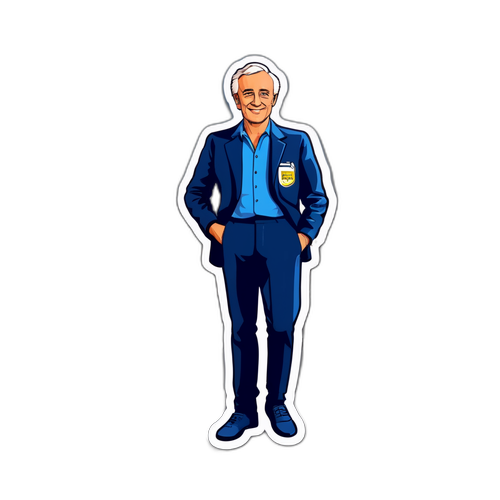 Sticker van Pierre de Maere op een dakterras in de zon