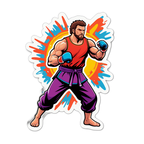 Autocollant de Matt Frevola avec un style de combat unique