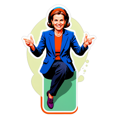 Élisabeth Borne en gestes dynamiques