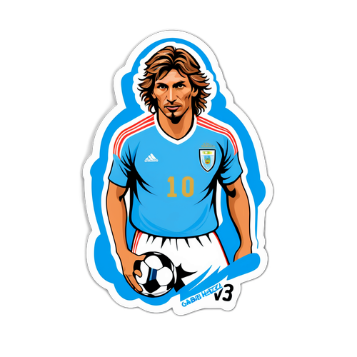Ilustración del antiguo futbolista Gabriel Heinze