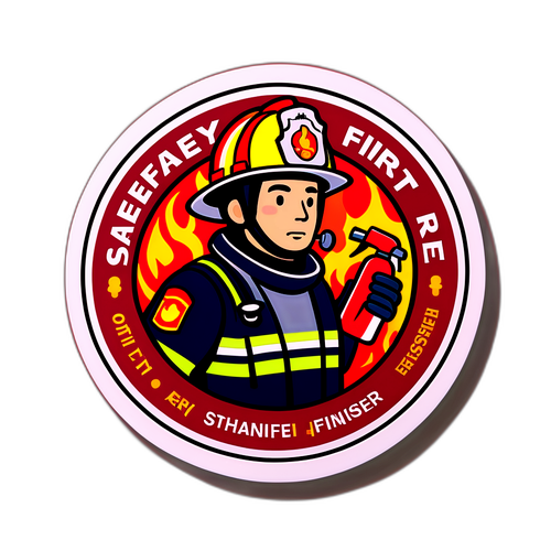 消防安全第一贴纸