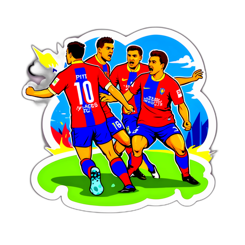 Στιγμιότυπα από τον αγώνα FCSB - Άρτζες Πιτέστι