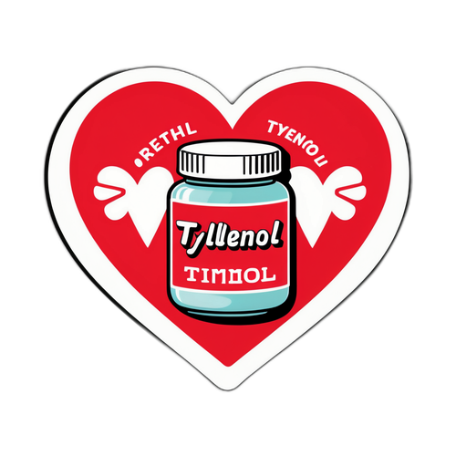 Vintage Tylenol Sticker