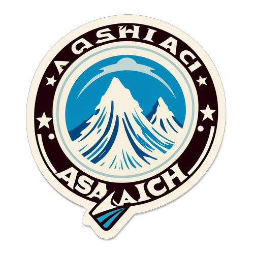 アサイチプログラムのヴィンテージスタイルのロゴ