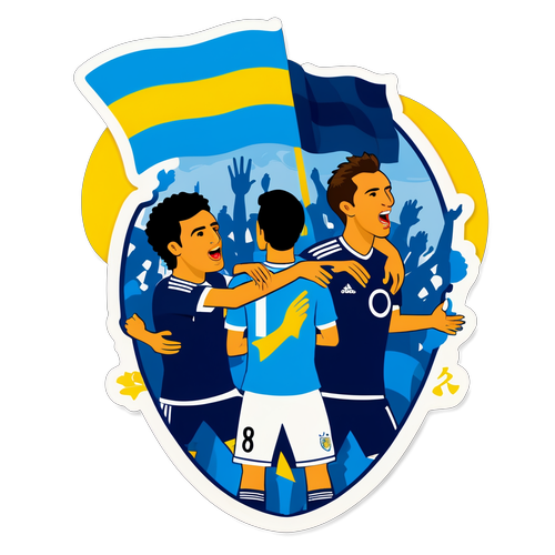 Ilustración de la Copa Libertadores con Boca Juniors y River Plate