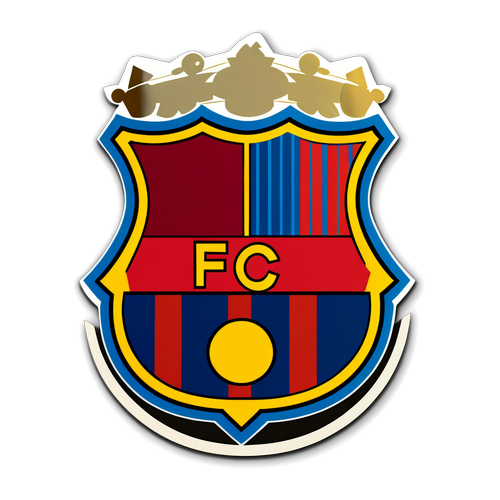 Oplev FC Barcelonas Historiske Logo i En Fantastisk Kunstnerisk Fortolkning!