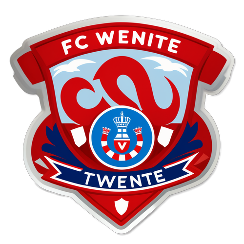 Stiker Stylish FC Twente dengan Tema Patriotik