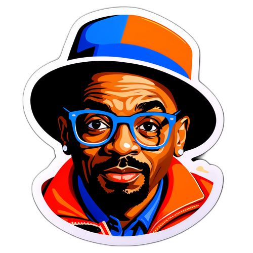 Sticker cu stilul distinctiv al lui Spike Lee