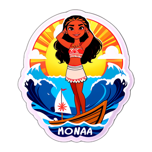 Stiker Moana Laut Berani
