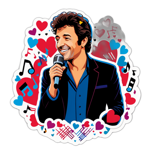 Nostalgische sticker van Patrick Bruel
