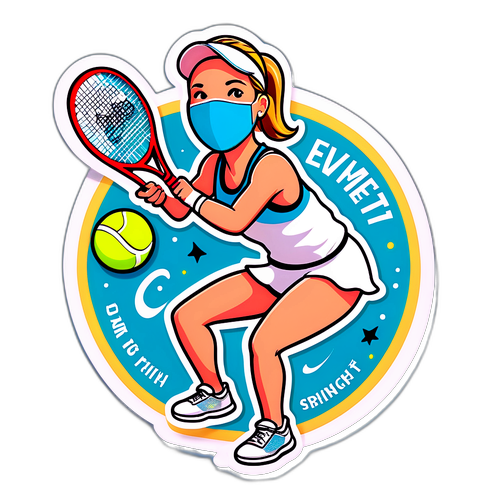Adesivo Sportivo di Chris Evert