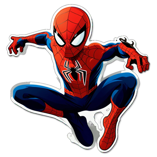 Spider-Man in Action Sticker
