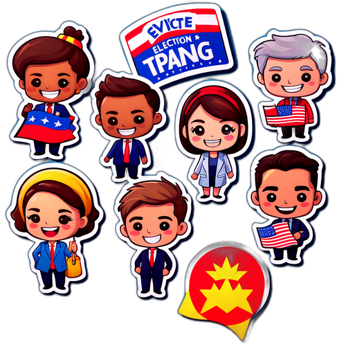 選挙候補者応援テーマのステッカー
