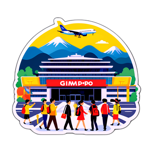 여행의 시작: 김포공항 입구