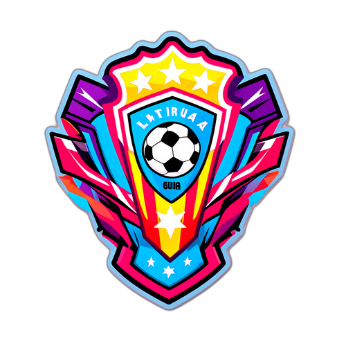 Liga Mistru - Nálepka s fotbalovým motivem