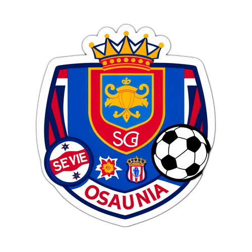 สติ๊กเกอร์ทีมโอซูน่าและเกตาเฟ่ในธีมการแข่งขันฟุตบอล