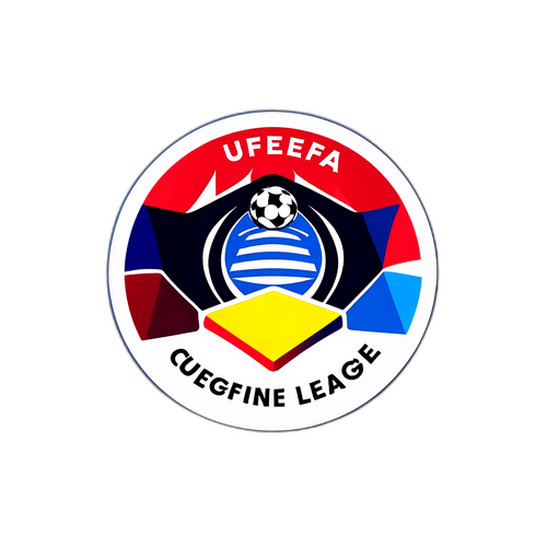 Ein kreatives Design, das die aufregenden Momente eines UEFA Conference League Spiels einfängt