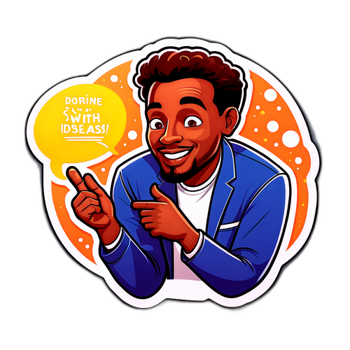 Dorien Slimste Mens - Vrolijke Sticker