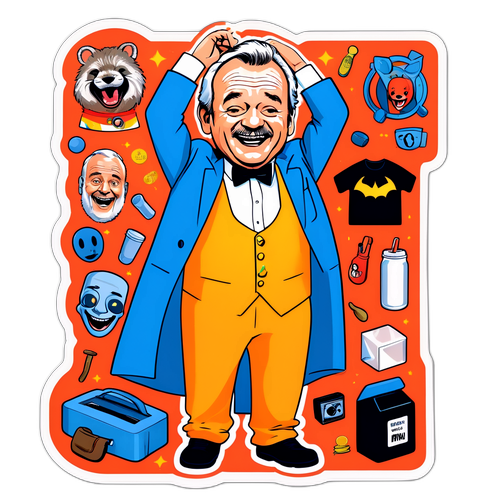 Bill Murray nauraa hahmonsa asussa