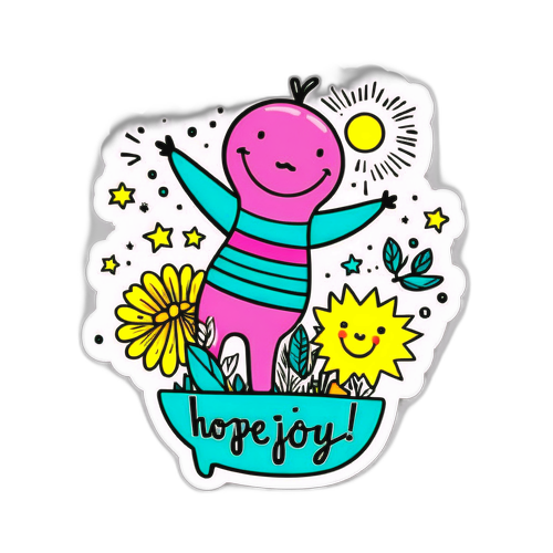 Sticker Giocoso e Colorato Ispirato ai Testi di Paolo Vallesi