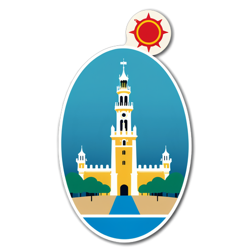 Sevilla em Grande Estilo: O Sticker Minimalista que Todo Apaixonado por Design Deveria Ter!