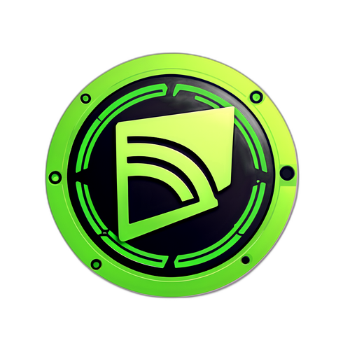 Nvidian logoa inspiroiva tarra