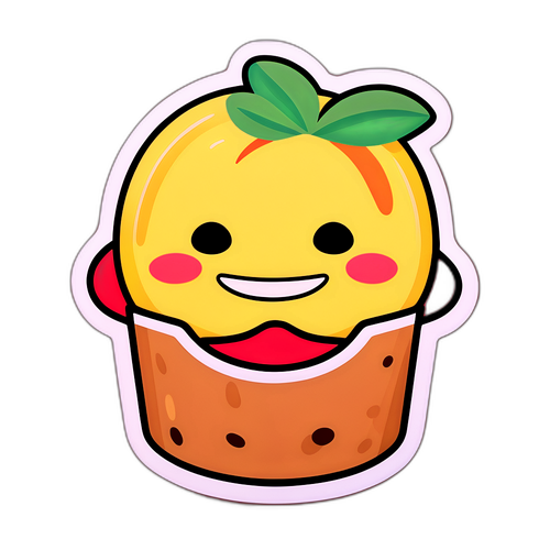 可愛い果物カップケーキ